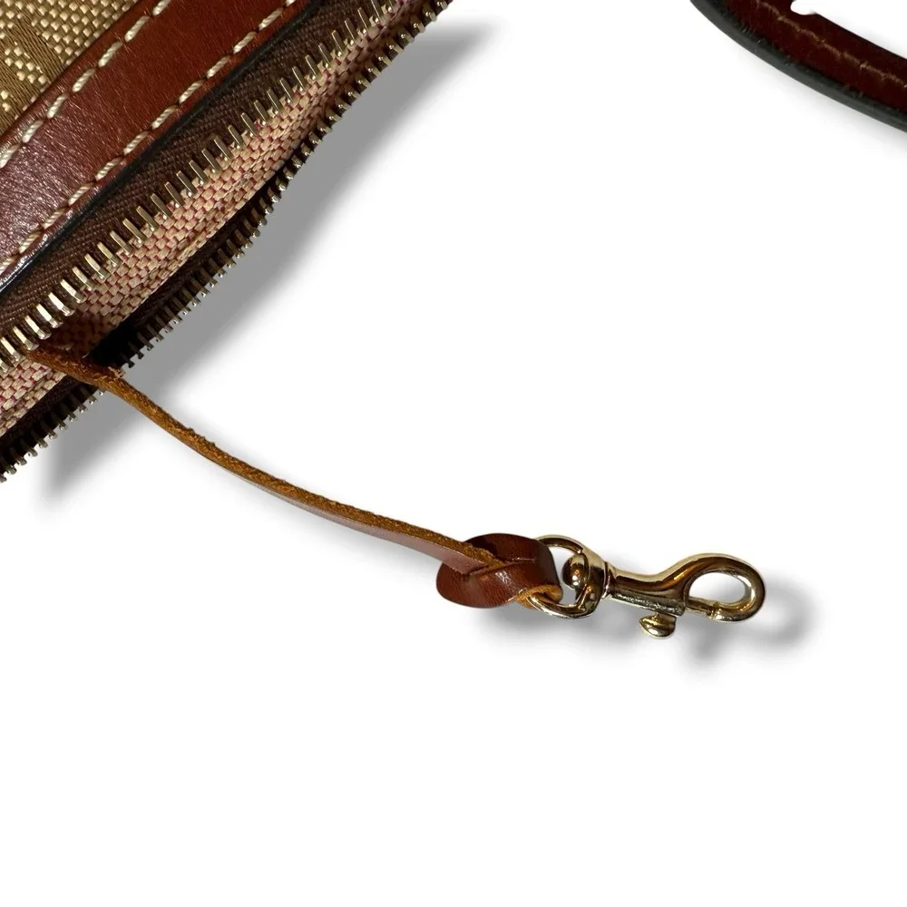 VTG Dooney and Bourke Y2K‎ Letter Carrier Signature Monogram Crossbody Bag Purse - Picture 6 of 15